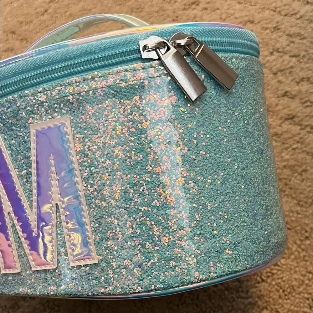 Justice Light Blue Makeup Bag